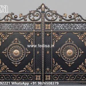 House Entrance Gate Design, Easy Gate Design Main Gate Lighting In Outdoor