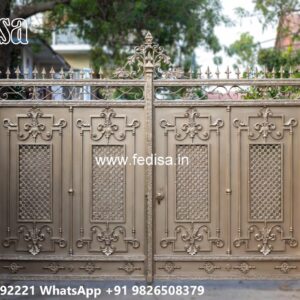 Steel Gate Design Latest, Simple Loha Gate Design Main Gate Lighting In Outdoor