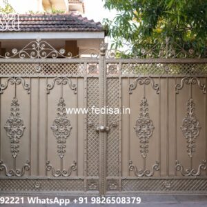 Lohe Ke Gate Ka Colour, Entrance Gate Pillar Design Main Gate Lighting In Outdoor