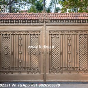 Gate Frame Design, Gate Design Iron Simple Main Gate Lighting In Outdoor