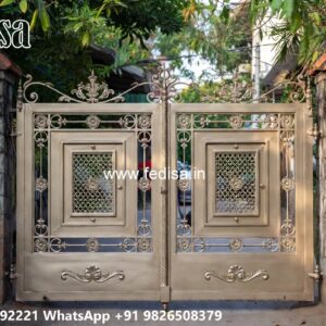 Lohe Ke Gate Ka Colour, Home Main Gate Pillar Design Main Gate Lighting In Outdoor