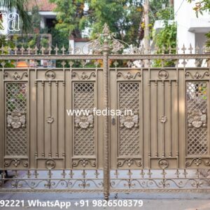 Main Gate Ke Colour, Lohe Ki Chadar Ka Gate Main Gate Lighting In Outdoor