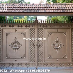 Iron Sheet Gate Design, Small House Front Gate Design Main Gate Lighting In Outdoor