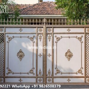 Iron Sheet Gate Design, Design For Main Gate Of House Main Gate Lighting In Outdoor