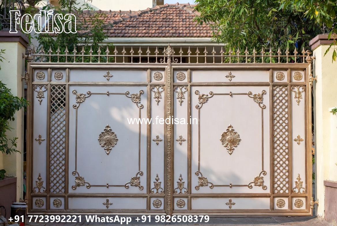 Iron Sheet Gate Design, Design For Main Gate Of House Main Gate Lighting In Outdoor