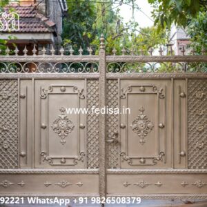 Gate Ke Upar Ka Design, Square Pipe Design Gate Main Gate Lighting In Outdoor