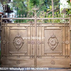 Steel Gate Single Door, Ss Door Gate Design Main Gate Lighting In Outdoor
