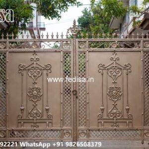 Steel Gate Design Latest, Latest Gate Design 2026 Main Gate Lighting In Outdoor