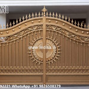 Gate Ke Upar Ka Design, Security Gate Designs Metal Main Gate Lighting In Outdoor