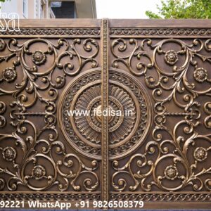 Iron Sheet Gate Design, Bade Gate Ke Design Main Gate Lighting In Outdoor