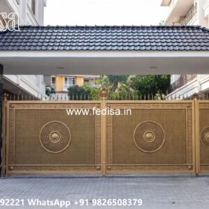 Lohe Ke Gate Ka Colour, High Gate Design Main Gate Lighting In Outdoor