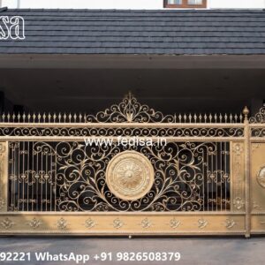 Office Gate Design, Gate Ka Design Main Gate Lighting In Outdoor