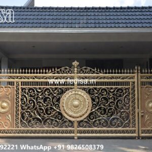 Security Gate Design, Grill Gate Design Main Gate Lighting In Outdoor