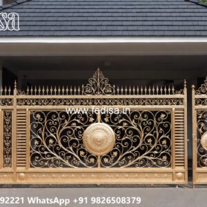 Compound Wall Gate Price, Simple Gate Design Main Gate Lighting In Outdoor