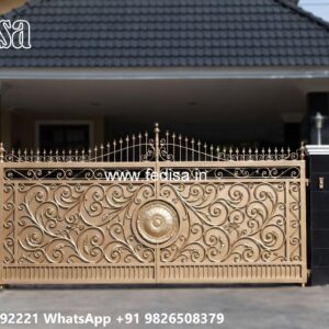 Mane Gate Design, New Gate Design Main Gate Lighting In Outdoor