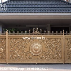 Compound Wall Gate Price, Modern Front Gate Design Main Gate Lighting In Outdoor