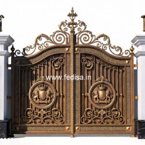 Lightweight Gate Design, Stainless Steel Gate Design Main Gate Lighting In Outdoor