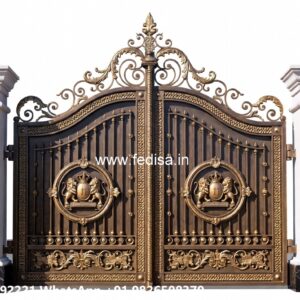 Single Steel Gate Design, Best Gate Design Main Gate Lighting In Outdoor