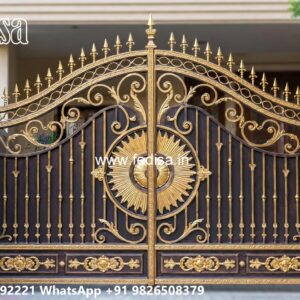 Small Main Gate Design, Iron Gate Designs For Indian Homes Main Gate Lighting In Outdoor