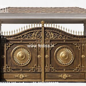 Compound Wall Gate Price, Channel Gate Design Main Gate Lighting In Outdoor