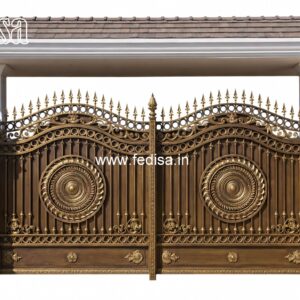 Office Gate Design, Grills Gate Main Gate Lighting In Outdoor