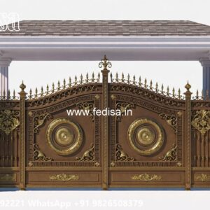 Single Steel Gate Design, Stainless Steel Gate Design Modern Main Gate Lighting In Outdoor