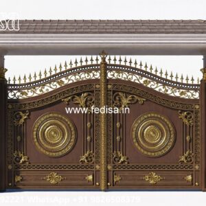 Mane Gate Design, Sliding Main Gate Design Main Gate Lighting In Outdoor