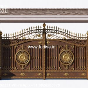 Office Gate Design, Boundary Wall Main Gate Design Main Gate Lighting In Outdoor