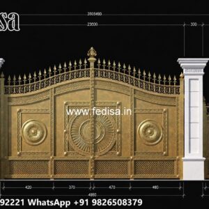 Simple Iron Gate Designs For Homes, Bamboo Gate Design Main Gate Lighting In Outdoor