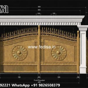 Small Main Gate Design, Latest Gate Design 2026 Main Gate Lighting In Outdoor