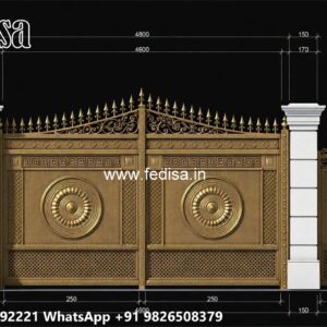 Security Gate Design, Simple Wooden Gate Designs Main Gate Lighting In Outdoor