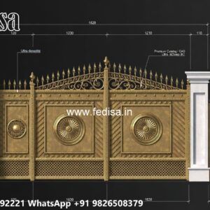 Compound Wall Gate Price, Wood Fence Gate Designs Main Gate Lighting In Outdoor