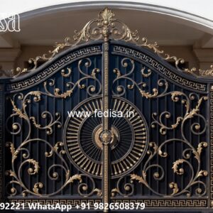 Main Gate Design 2031, Boundary Wall Gate Main Gate Lighting In Outdoor