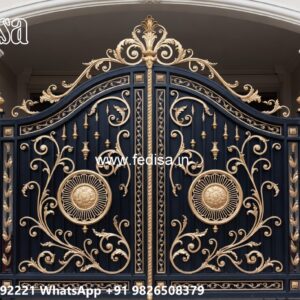 Compound Wall Gate Price, Main Gate Design 2026 Iron Main Gate Lighting In Outdoor