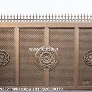 Compound Wall Gate Price, Gate Post Design Main Gate Lighting In Outdoor
