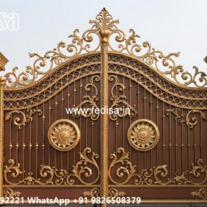 Single Steel Gate Design, Balcony Gate Design Main Gate Lighting In Outdoor