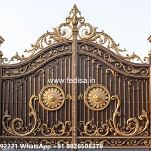 Mane Gate Design, Iron Main Gate Design 2026 Main Gate Lighting In Outdoor