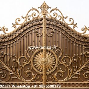 Single Steel Gate Design, Ss Main Gate Main Gate Lighting In Outdoor
