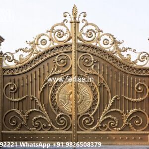 Security Gate Design, Contemporary Gate Design Main Gate Lighting In Outdoor
