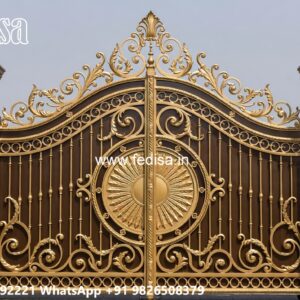 Main Gate Design 2038, Modern House Gate Design Main Gate Lighting In Outdoor