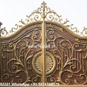Compound Wall Gate Price, Steel Ke Gate Ke Design Main Gate Lighting In Outdoor