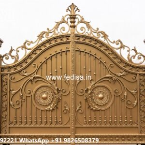 Simple Iron Gate Designs For Homes, Latest Gate Design For Home Main Gate Lighting In Outdoor