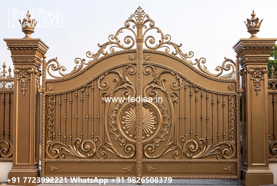 Steel Ke Gate Ki Design, Best Main Gate Design Main Gate Lighting In Outdoor