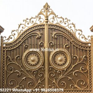 Simple Iron Gate Designs For Homes, Royal Gate Design Main Gate Lighting In Outdoor