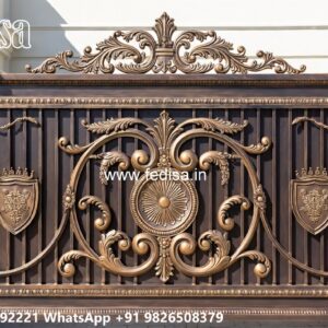 Steel Ke Gate Ki Design, Laser Cutting Design Gate Main Gate Lighting In Outdoor
