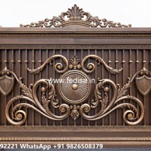 Security Gate Design, Concrete Gate Design Main Gate Lighting In Outdoor