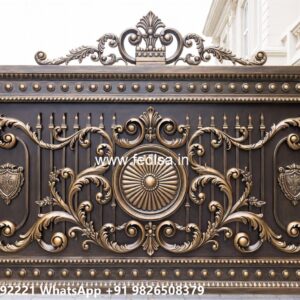 Lightweight Gate Design, Unique Gate Design Main Gate Lighting In Outdoor