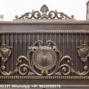 Lightweight Gate Design, Fundermax Gate Design Main Gate Lighting In Outdoor