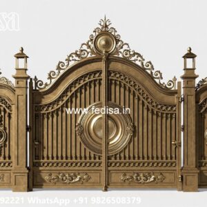 Steel Ke Gate Ki Design, Acp Gate Design Main Gate Lighting In Outdoor
