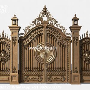 Compound Wall Gate Price, House Main Gate Design Catalogue With Price Main Gate Lighting In Outdoor